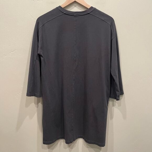 Eileen Fisher Petite Gray Quarter Sleeve Pocket Link Dress - Size: PS - Picture 2 of 6